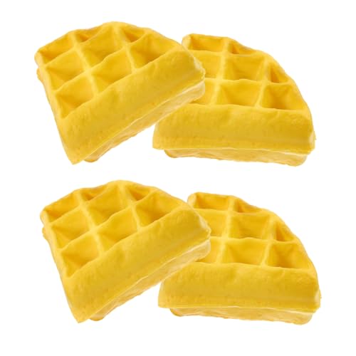 ABOOFAN 4 Stücke Waffelform Gefälschte Lebensmittel Realistisch Essen Realistisch Dekorative Gefälschte Muffins Realistische Waffelpropie Künstliche Nahrung Gelb Pu ABOOFAN 4 Stücke Waffelform Gefälschte Lebensmittel Realistisch Essen Realistisch Dekorative Gefälschte Muffins Realistische Waffelpropie Künstliche Nahrung Gelb Pu von ABOOFAN