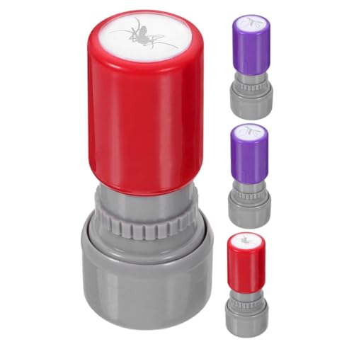 ABOOFAN 4 Teiliger Stempel Für Aprilscherze Selbstfärbendes Stempelspielzeug Für Partybedarf Kreative Trick Requisite Für Und Erwachsene Tragbares Mini Stempelset von ABOOFAN