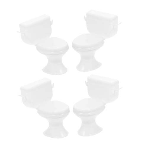 ABOOFAN 4Stücke Teiliges Mini Toiletten Kuchenaufsatz Einzigartiges Puppenhaus Badezimmer Zubehör für Junggesellinnenabschiede Wiederverwendbare und Langlebige Kuchendekoration ABOOFAN 4Stücke Teiliges Mini Toiletten Kuchenaufsatz Einzigartiges Puppenhaus Badezimmer Zubehör für Junggesellinnenabschiede Wiederverwendbare und Langlebige Kuchendekoration von ABOOFAN