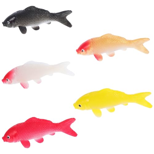 ABOOFAN 5 Künstliche Koi-Fische: Realistische Koi-Figuren Miniatur-Karpfen Goldfische Aquarium-Zubehör Für DIY-Aquarium-Dekoration Feengarten Mini-Teich-Dekoration ABOOFAN 5 Künstliche Koi-Fische: Realistische Koi-Figuren Miniatur-Karpfen Goldfische Aquarium-Zubehör Für DIY-Aquarium-Dekoration Feengarten Mini-Teich-Dekoration von ABOOFAN