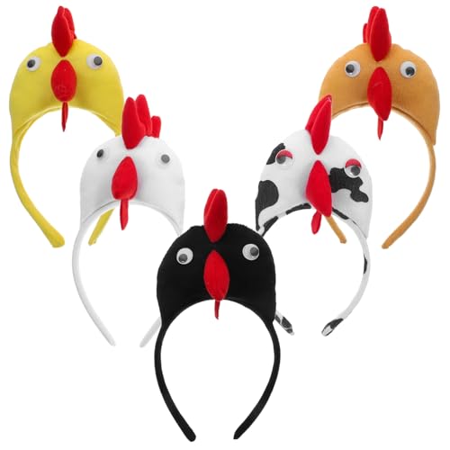 ABOOFAN 5 Stück Hühnerkostüm-Stirnbänder Für Halloween-Festival Party Und Bühnenauftritt Niedliches Tier-Haarband Cartoon-Huhn Bequeme Stirnbänder Für Frauen Und Kinder ABOOFAN 5 Stück Hühnerkostüm-Stirnbänder Für Halloween-Festival Party Und Bühnenauftritt Niedliches Tier-Haarband Cartoon-Huhn Bequeme Stirnbänder Für Frauen Und Kinder von ABOOFAN