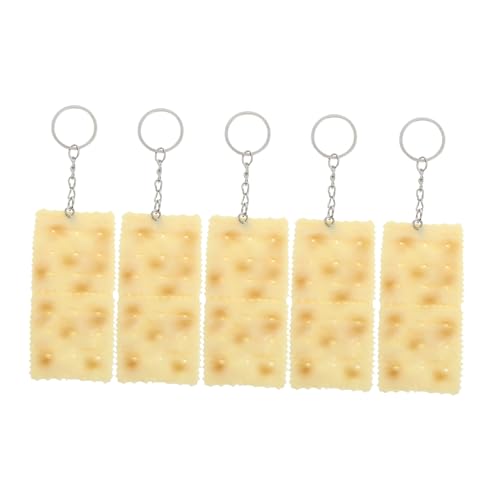ABOOFAN 5 Stück Simulierte Soda Kekse Schlüsselanhänger Künstliche Lebensmittel Dekoration Lustige Snacks für Handtaschen und Geldbörsen Geschenkidee für Freunde ABOOFAN 5 Stück Simulierte Soda Kekse Schlüsselanhänger Künstliche Lebensmittel Dekoration Lustige Snacks für Handtaschen und Geldbörsen Geschenkidee für Freunde von ABOOFAN