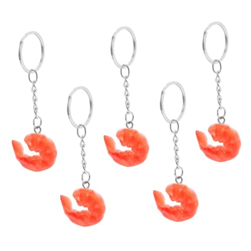 ABOOFAN 5 Stück Teiliges Garnelen Schlüsselanhänger Nachahmung Lebensmittel Charms Lustige Schlüsselringe für Handtaschen Dekorative Accessoires für Frauen Realistisches Design für Diy ABOOFAN 5 Stück Teiliges Garnelen Schlüsselanhänger Nachahmung Lebensmittel Charms Lustige Schlüsselringe für Handtaschen Dekorative Accessoires für Frauen Realistisches Design für Diy von ABOOFAN