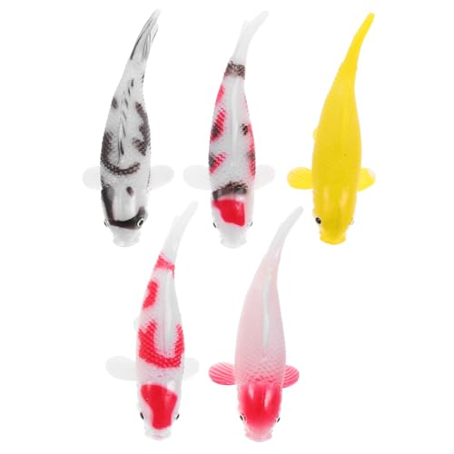 ABOOFAN 5 Stück Teiliges Koi Fisch Modelle für Aquarien Dekoration Künstliche Fische Bunten Farben für Fischbecken und Fotografie Requisiten Realistische Unterwasser Deko ABOOFAN 5 Stück Teiliges Koi Fisch Modelle für Aquarien Dekoration Künstliche Fische Bunten Farben für Fischbecken und Fotografie Requisiten Realistische Unterwasser Deko von ABOOFAN