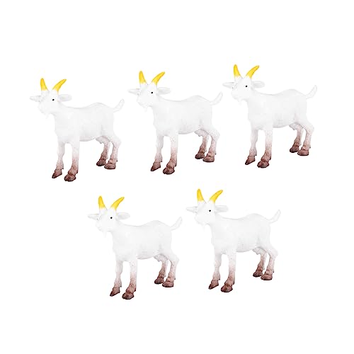 ABOOFAN 5 Stück Teiliges Simulation PVC Farmtiere Ziegen Lämmer Modelle für DIY Dekoration und Miniaturszenen Realistische Figuren für Kreative Bastelprojekte ABOOFAN 5 Stück Teiliges Simulation PVC Farmtiere Ziegen Lämmer Modelle für DIY Dekoration und Miniaturszenen Realistische Figuren für Kreative Bastelprojekte von ABOOFAN