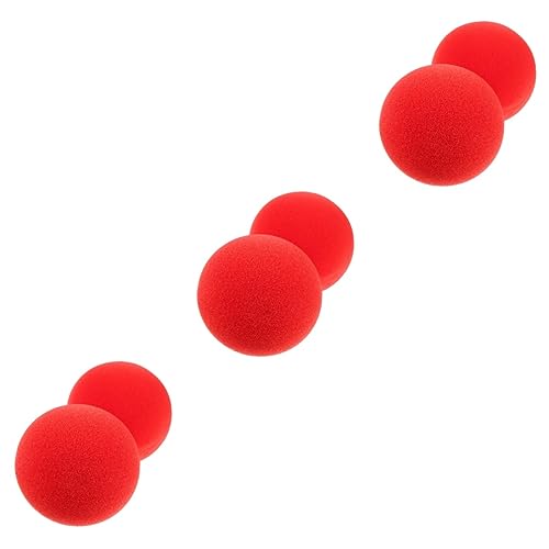 ABOOFAN 6 STK Spielzeuge Kinderspielzeug rote Schwammkugeln rote Kugeln DIY-Tricks-Requisite Cosplay-Requisite Zauberer liefert magisch Requisiten schmücken Kleiner Ball Zubehör von ABOOFAN