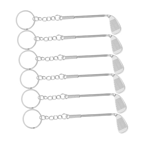 ABOOFAN 6 Stück Teiliges Mini Golfschläger Schlüsselanhänger aus Langlebiger Legierung Realistische Golf Club Nachbildung Sportliches Design für Männer und Frauen Praktische Taschen ABOOFAN 6 Stück Teiliges Mini Golfschläger Schlüsselanhänger aus Langlebiger Legierung Realistische Golf Club Nachbildung Sportliches Design für Männer und Frauen Praktische Taschen von ABOOFAN