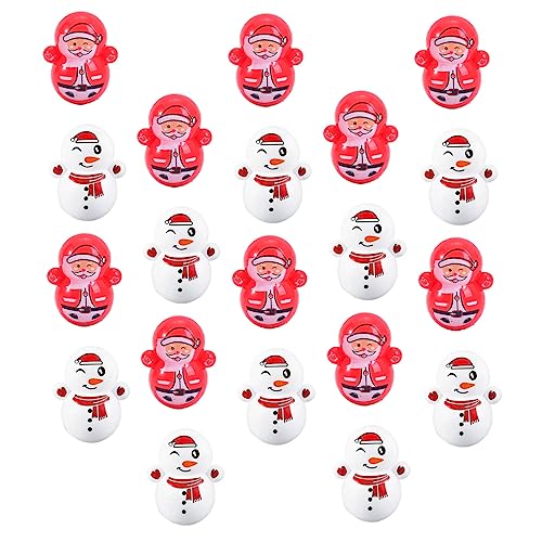 ABOOFAN 60st Becher Tumbler-Spielzeug Tanzendes Weihnachtsmann-Spielzeug Miniatur-weihnachtsmannfiguren Aus Harz Maskottchen Auto Ornament Strumpffüller Kind Ornamente Schreibtisch Plastik von ABOOFAN