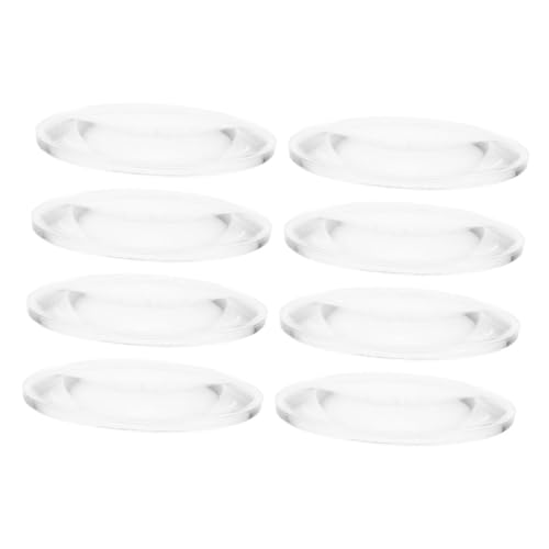 ABOOFAN 8 Stück Teiliges Doppelt Konvexe Lupengläser aus Klarem Acryl Polierte Optische Linsen für Wissenschaftliche Experimente Leicht Handlich als Lehrmittel und Alltagslupe von ABOOFAN