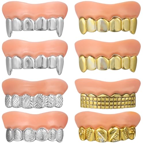 ABOOFAN 8pcs Halloween Zahnersatz Halloween F Künstliche Kleidung Gitter von ABOOFAN