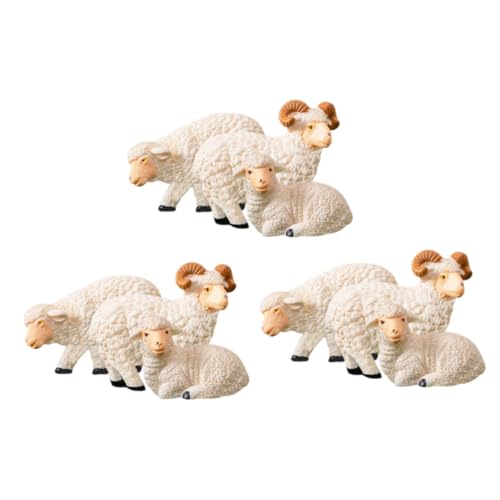 ABOOFAN 9 Stück Simuliertes Schaf- und Ziegenmodell Schaf Kleines Schaf-Tiermodell aus Harz Schaf-Ornament Bonsai-Tierfiguren Mini-Schaf- Lammfigur Beige ABOOFAN 9 Stück Simuliertes Schaf- und Ziegenmodell Schaf Kleines Schaf-Tiermodell aus Harz Schaf-Ornament Bonsai-Tierfiguren Mini-Schaf- Lammfigur Beige von ABOOFAN