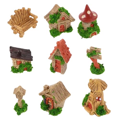 ABOOFAN 9 Stück Teiliges Miniatur mit Handgefertigten Baumstumpfhäusern Miniaturstühlen Briefkasten und Filigrane Accessoires für Schreibtisch Regal und Mikro Landschaft ABOOFAN 9 Stück Teiliges Miniatur mit Handgefertigten Baumstumpfhäusern Miniaturstühlen Briefkasten und Filigrane Accessoires für Schreibtisch Regal und Mikro Landschaft von ABOOFAN