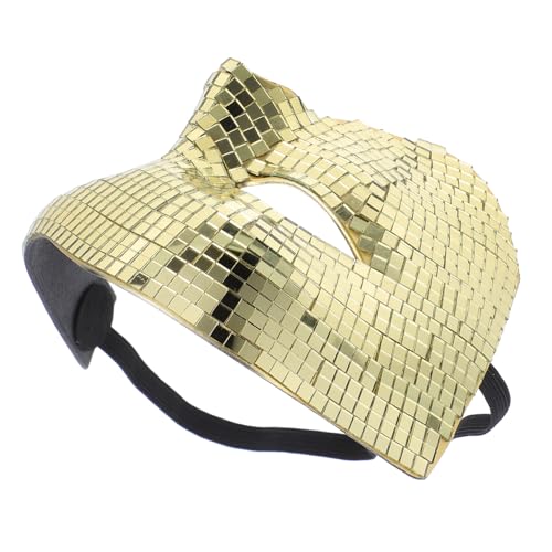 ABOOFAN Disco Halbgesichtsmaske Gold Spiegelnd Lichtreflektierend für Halloween Kostümparty Dj Club Tanz Events Passend Glamouröses Partyzubehör ABOOFAN Disco Halbgesichtsmaske Gold Spiegelnd Lichtreflektierend für Halloween Kostümparty Dj Club Tanz Events Passend Glamouröses Partyzubehör von ABOOFAN