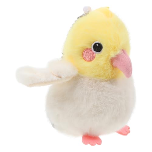 ABOOFAN Entzückende Gelbe Cockatiel Plüsch Keychain Charm Simulation Vogel Anhänger Für Taschen Ideal Für Geburtstagsfeier Und von ABOOFAN