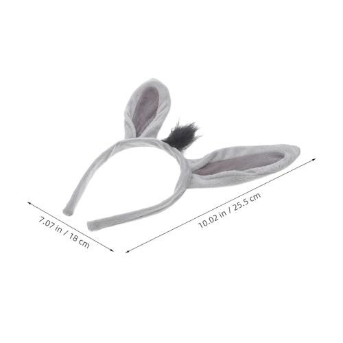 ABOOFAN Esel Kostüm Set Tier Verkleidung mit Ohren Fliege und Weiches Bequemes Material Flexible Passform Lustiges Partyzubehör für Erwachsene Karneval Fasching Cosplay ABOOFAN Esel Kostüm Set Tier Verkleidung mit Ohren Fliege und Weiches Bequemes Material Flexible Passform Lustiges Partyzubehör für Erwachsene Karneval Fasching Cosplay von ABOOFAN