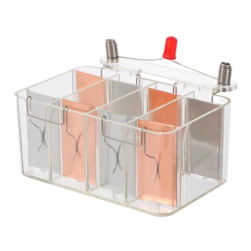 ABOOFAN Experimentbox der Salzwasser -Stromerzeugung wissenschaftliches Experimentmodell Batterie-Experimentierset DIY-Wissenschaftsexperiment Lehrmittel-Kit Eisen von ABOOFAN