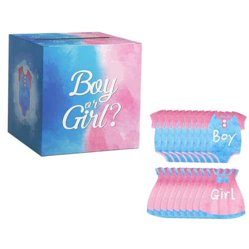ABOOFAN Geschlechtsenthüllung Abstimmungsbox Party Dekorationen Sicher für Gender Reveal und Babyparty Geeignet eine Einzigartige von ABOOFAN