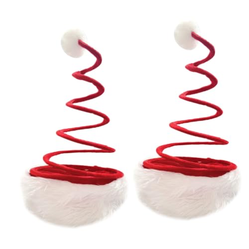 ABOOFAN Haarschmuck 2 Stück Hüte Kostüme Für Erwachsene Hosen Weihnachtsmann-Kostüm Herrenkostüme Kinderkleidung Haaraufsätze Performance-Mütze Requisite Weihnachtskopfbedeckung von ABOOFAN