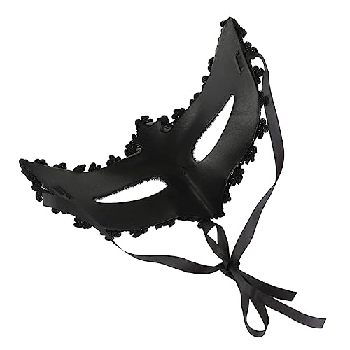 ABOOFAN Halloween Spitze Venezianische Maske Schwarz Kostüm Party Maske Partymaske Maske Für Männer Und Frauen Urlaubsmaske Kostüme Für Mädchen Strasssteine Kleid Damen Abschlussball von ABOOFAN
