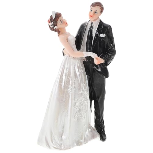 ABOOFAN Hochzeitsfigur Braut und Bräutigam aus Resin Tortendekoration für Hochzeitsfeiern Handbemalt für Kuchen Tischdekoration Einzigartiges Design für Besondere Anlässe ABOOFAN Hochzeitsfigur Braut und Bräutigam aus Resin Tortendekoration für Hochzeitsfeiern Handbemalt für Kuchen Tischdekoration Einzigartiges Design für Besondere Anlässe von ABOOFAN