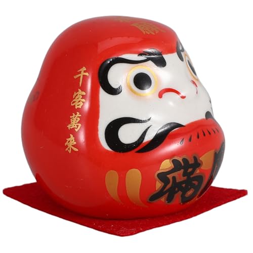 ABOOFAN Japanische Puppe Badezimmerregal Statue Mini Figur Japan Puppe Puppenfigur Wackelfigur Ornament Rote Keramik ABOOFAN Japanische Puppe Badezimmerregal Statue Mini Figur Japan Puppe Puppenfigur Wackelfigur Ornament Rote Keramik von ABOOFAN