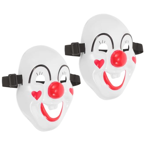 ABOOFAN Karneval Clown Masken 2 Stück Halloween Cosplay Requisite Maskerade Clown Kleid Clown Clown Kostüm Zubehör ABOOFAN Karneval Clown Masken 2 Stück Halloween Cosplay Requisite Maskerade Clown Kleid Clown Clown Kostüm Zubehör von ABOOFAN