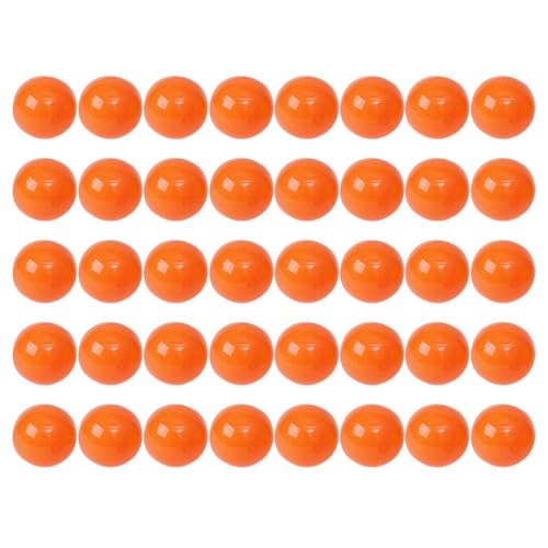 ABOOFAN Lotteriekugeln 50 Stück 3 cm Hohle Kunststoff-Bingobälle Runde Tombola-Bälle Automatenkapseln Spielbälle Zu Öffnende Ball-Requisiten Für Party-Aktivitäten Orange von ABOOFAN