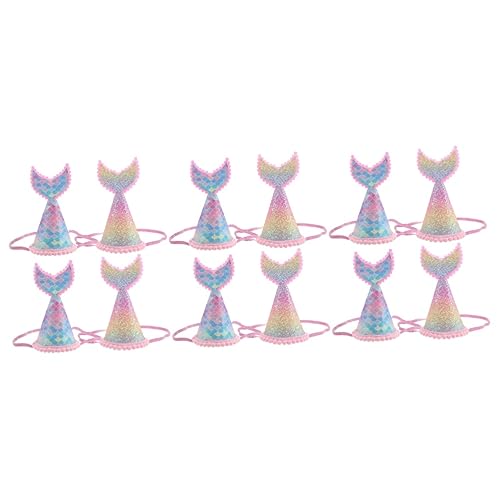 ABOOFAN Meerjungfrau Stifte 12-teiliges Event-kronen-fisch-feier-set Zum Thema Meerjungfrau Stirnband Requisiten Kinder Kleinkinder Mädchen Zubehör Glitzerndes Kind Glitzer Oder Lustige von ABOOFAN