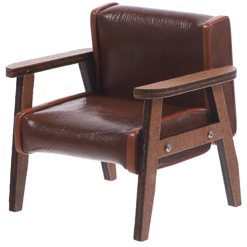 ABOOFAN Miniatur-Stuhl im Maßstab 1/12, Sofa, Miniatur-Sessel, für Puppenhaus, Miniatur-Sessel, Spielzeug, Ob11, Büro, Haushaltsprodukte aus Holz von ABOOFAN