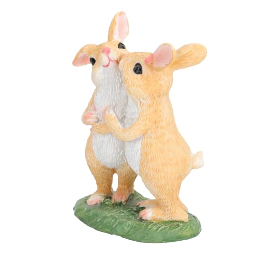 ABOOFAN Paar Hasenschmuck Heimdekoration in Tierform Hasenfigur Exquisites Tierdekor Kaninchen- Lebhaftes Kaninchendekor Einzigartige Hasenverzierung Gartentierschmuck Harz ABOOFAN Paar Hasenschmuck Heimdekoration in Tierform Hasenfigur Exquisites Tierdekor Kaninchen- Lebhaftes Kaninchendekor Einzigartige Hasenverzierung Gartentierschmuck Harz von ABOOFAN