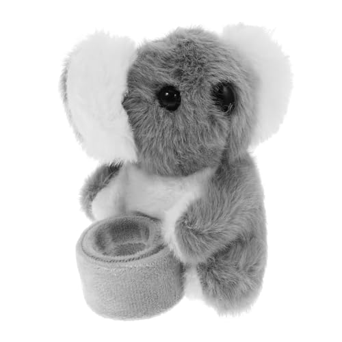 ABOOFAN Panda -Klopfen Plüsch Koala-Slap-Armband klein Koala-Stofftier Tiere Fahrradlenkerdekoration Fahrradlenkerverzierung Schnapparmband Koala Ornament Baumwolle Grey von ABOOFAN
