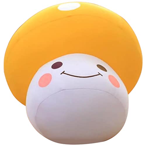 ABOOFAN Pilzkissenpuppe hühner Cute Pillow geburtstagsdekoration hohzeitdeko Flauschiges Pilzkissen Schwimmbad Pilze Cartoon-Plüsch-Pilz Cartoon-Pilz-Kissen kurzer Plüsch Yellow von ABOOFAN