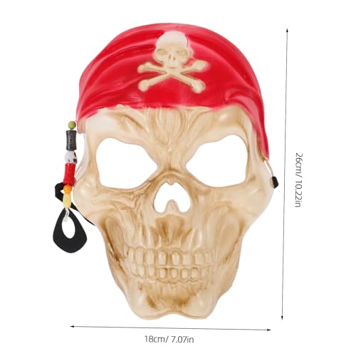 ABOOFAN Piratenmaske Halloween Kostümzubehör Cosplay-Maske Halloween -Party -Requisite Cosplay Pirate Kostüm Augenmaske Schädel-Cosplay-Kopfbedeckung Horror-Maske Plastik ABOOFAN Piratenmaske Halloween Kostümzubehör Cosplay-Maske Halloween -Party -Requisite Cosplay Pirate Kostüm Augenmaske Schädel-Cosplay-Kopfbedeckung Horror-Maske Plastik von ABOOFAN