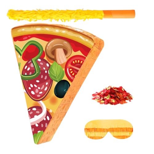 ABOOFAN Pizza Pinata mit und Augenbinde Bunte Pizza Dekoration für Cinco De Mayo und Kindergeburtstag Inklusive Konfetti Einfach Aufzuhängen Interaktives Partyspiel ABOOFAN Pizza Pinata mit und Augenbinde Bunte Pizza Dekoration für Cinco De Mayo und Kindergeburtstag Inklusive Konfetti Einfach Aufzuhängen Interaktives Partyspiel von ABOOFAN