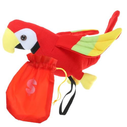 ABOOFAN Plüsch Papagei für Schulter Rotes Geldbeutel Hochwertiges Cosplay Accessoire für Halloween Partys und Themenfeiern ABOOFAN Plüsch Papagei für Schulter Rotes Geldbeutel Hochwertiges Cosplay Accessoire für Halloween Partys und Themenfeiern von ABOOFAN