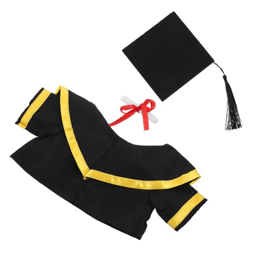 ABOOFAN Plüschbär Abschlusskostüm mit Hut und Schärpe Kuscheltier Outfit für Feierlichkeiten und Dekorationen und Detailgetreu Souvenir und von ABOOFAN