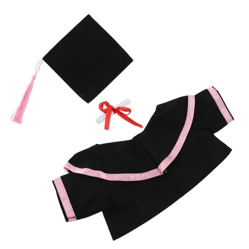 ABOOFAN Plüschbär Abschlussoutfit Set mit Mütze Schal und Zertifikat Kuscheltier für Graduierungsfeiern Süßes Andenken für Akademische Erfolge von ABOOFAN