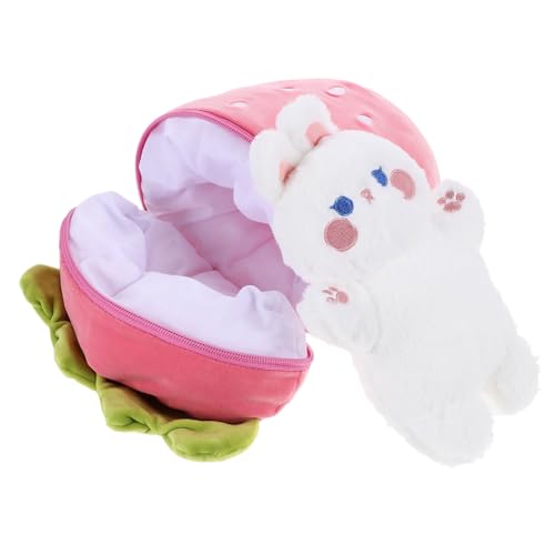 ABOOFAN Plüschspielzeug Strawberry Bunny Süßes Plüschkaninchen für Großes Stofftier Kreatives Design für Jungen für Schlafzimmer und Wohnzimmer ABOOFAN Plüschspielzeug Strawberry Bunny Süßes Plüschkaninchen für Großes Stofftier Kreatives Design für Jungen für Schlafzimmer und Wohnzimmer von ABOOFAN