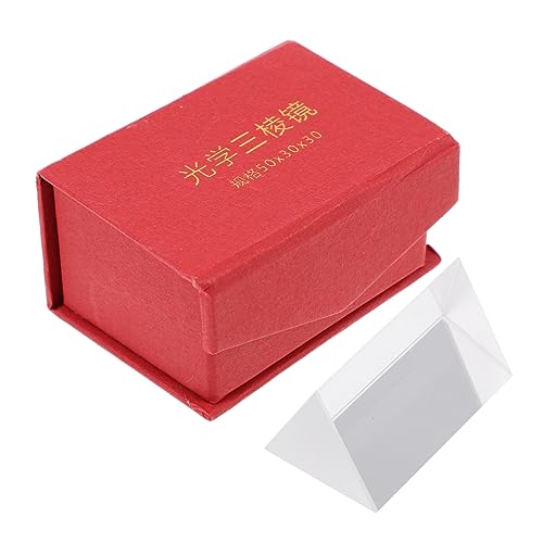 ABOOFAN Optisches Prisma Triangular Prism Aus Hochwertigem Glas Für Physikalische Experimente Lehrmittel Zur Lichtbrechung Für Schüler Und Studenten Optikunterricht Und ABOOFAN Optisches Prisma Triangular Prism Aus Hochwertigem Glas Für Physikalische Experimente Lehrmittel Zur Lichtbrechung Für Schüler Und Studenten Optikunterricht Und von ABOOFAN