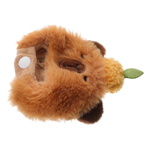 ABOOFAN Puppenkleidung Halloween Kostümhut Puppen Anzieh Outfit Hut Cosplay Partyhut Puppen Tierhut Tier Kostümhut Puppenkleidungszubehör Cosplay Stoffhut Hellbrauner Plüsch von ABOOFAN