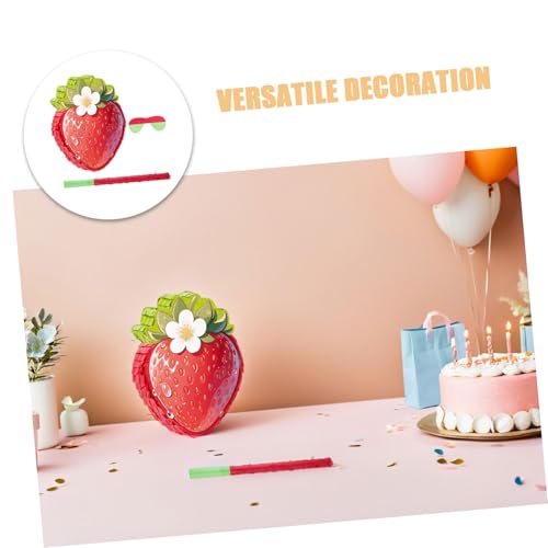 ABOOFAN Rote Erdbeer-piñata mit Stick und Augenbinde für Vielseitige Sommerparty-dekoration Cinco De Mayo und Geburtstagsfeier Lustiges Partyspiel und Festliche Foto-requisite ABOOFAN Rote Erdbeer-piñata mit Stick und Augenbinde für Vielseitige Sommerparty-dekoration Cinco De Mayo und Geburtstagsfeier Lustiges Partyspiel und Festliche Foto-requisite von ABOOFAN
