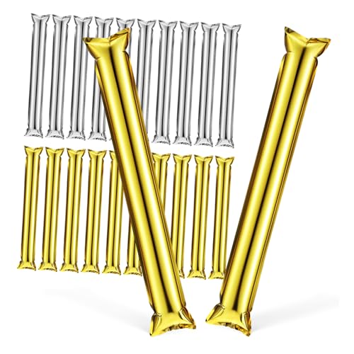 ABOOFAN Stück Aufblasbare Anfeuerstäbe aus Aluminiumfolie für Sportveranstaltungen und Konzerte Leicht Tragbar Geräuschmacher für Gruppenfeiern und Fanfaren Party Zubehör ABOOFAN Stück Aufblasbare Anfeuerstäbe aus Aluminiumfolie für Sportveranstaltungen und Konzerte Leicht Tragbar Geräuschmacher für Gruppenfeiern und Fanfaren Party Zubehör von ABOOFAN