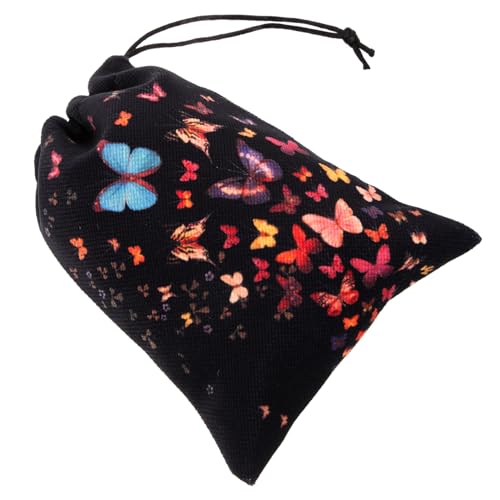 ABOOFAN Tarot Karten Beutel Kordelzug Aufbewahrungstasche aus Weichem Stoff Tragbarer und Sicherer Tarotkarten Organizer mit Robustem Zugband für Kleine Kartenspiele und Divinatorische von ABOOFAN