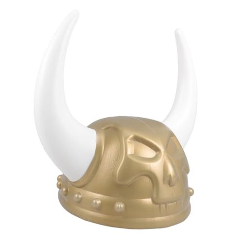 ABOOFAN Teufel Viking Piratenhut Halloween Wikingerhelm -Krieger-Kostüm-Hut mittelalterliche Kostümrequisite Wikingerhut für Herren Wikingerhut mit Hörnern Kostümhut Plastik Golden ABOOFAN Teufel Viking Piratenhut Halloween Wikingerhelm -Krieger-Kostüm-Hut mittelalterliche Kostümrequisite Wikingerhut für Herren Wikingerhut mit Hörnern Kostümhut Plastik Golden von ABOOFAN