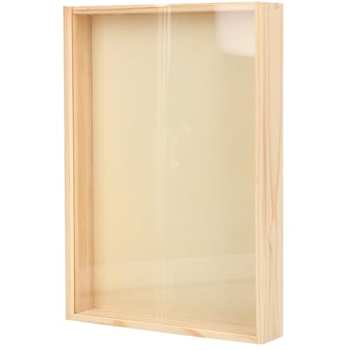 ABOOFAN Vintage Holz acryl Schaukasten für Insekten und Pflanzen Praktische Aufbewahrungsbox mit Klarem Deckel Wiederverwendbar Multifunktional für Schmuck Münzen Trockenblumen Wand von ABOOFAN