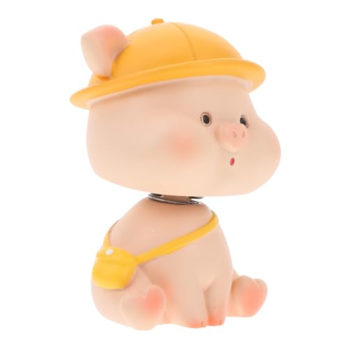 ABOOFAN Schweinchen-Ornament Aus Kunstharz Dekoration Klein Und Exquisit Wackelkopf von ABOOFAN