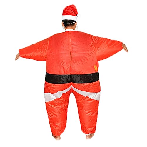 ABOOFAN Weihnachtsmann Verkleiden Sich Aufblasbares Partykostüm Weihnachtsfeier Liefert Aufblasbarer Trainingsanzug Aufblasbares Outfit Santa Blow up Kostüm Kleidung Cosplay von ABOOFAN
