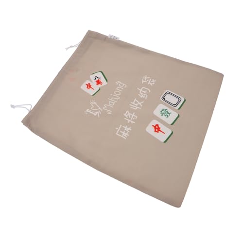 ABOOFAN Wiederverwendbarer Mahjong Spiel Kordelzug Beutel Strapazierfähige Aufbewahrungstasche für Mahjong Steine Leichtes Schützendes Material für Reise und Spieleabend von ABOOFAN