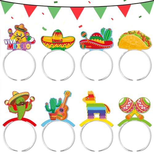 ABTOLS Cinco de Mayo Sombrero Stirnband, mexikanische Fiesta, buntes Papier, Partyhut, mexikanisches Thema, Fiesta, Partyzubehör, Requisiten, Festivalbedarf, Spanien, 8 Stück ABTOLS Cinco de Mayo Sombrero Stirnband, mexikanische Fiesta, buntes Papier, Partyhut, mexikanisches Thema, Fiesta, Partyzubehör, Requisiten, Festivalbedarf, Spanien, 8 Stück von ABTOLS