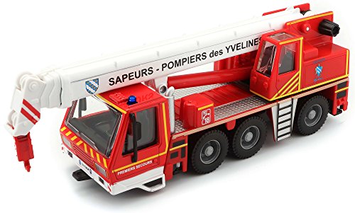 Bburago Maisto Frankreich 32010 Feuerwehrauto Crane – Maßstab 1/55, Rot von ABUS